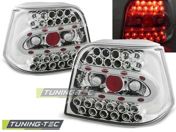 Πίσω φανάρια  led χρωμίου για VW GOLF 4 09.97-09.03 Volkswagen Golf Mk4 [1997-2004]