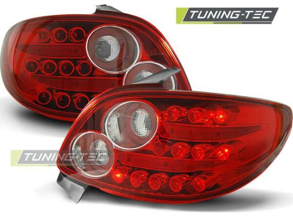 PEUGEOT 206 10.98- Κόκκινο Λευκό LED Peugeot 206 [1998-2013]