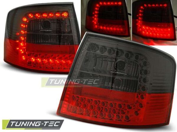 Πίσω φανάρια  led Κόκκινο SMOKE για AUDI A6 05.97-05.04 AVANT Audi A6 1997–2004