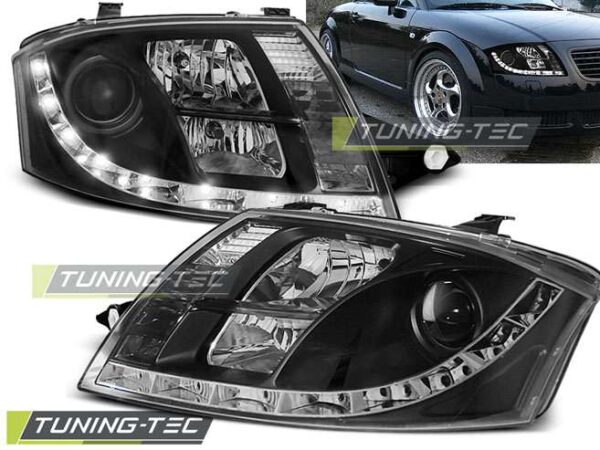 Φανάρια DAYLIGHT Μαύρο για AUDI TT 99-05 Audi TT (8N) [98-06]