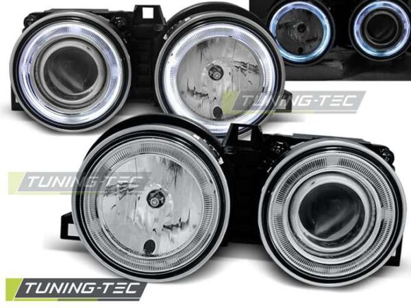 Φανάρια ANGEL EYES χρωμίου για BMW E30 11.82-06.94 BMW 3 (E30) [1982-1990]