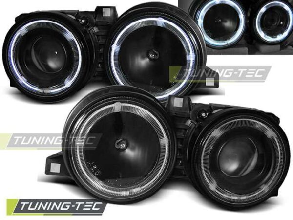 Φανάρια ANGEL EYES Μαύρο για BMW E30 11.82-06.94 BMW 3 (E30) [1982-1990]