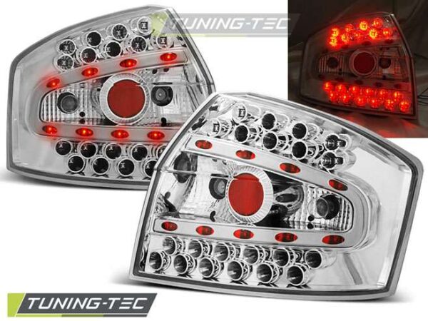 Πίσω φανάρια  led χρωμίου για AUDI A4 8E 10.00-10.04 SEDAN Audi A4 (B6) [2001-2004]