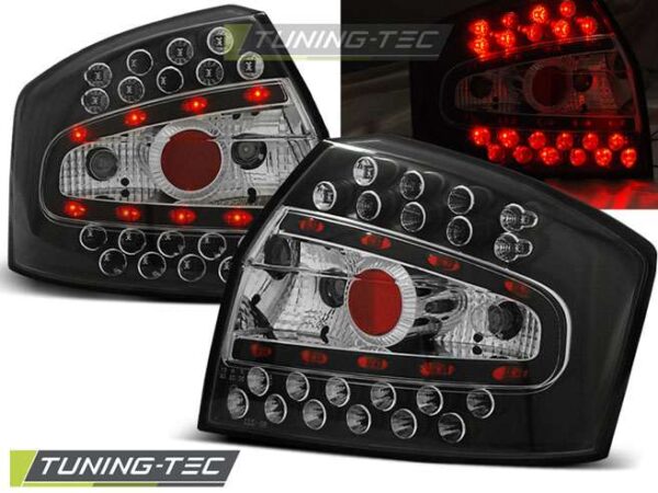 Πίσω φανάρια  led Μαύρο για AUDI A4 8E 10.00-10.04 SEDAN Audi A4 (B6) [2001-2004]