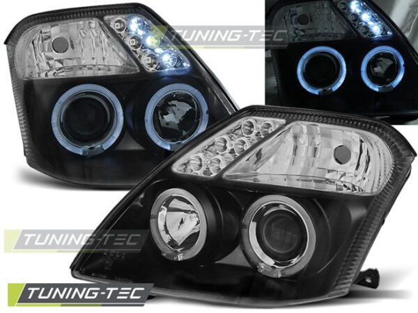 CITROEN C2 09.03-10 ANGEL EYES Μαύρο Citroen C2 [2003-2009]