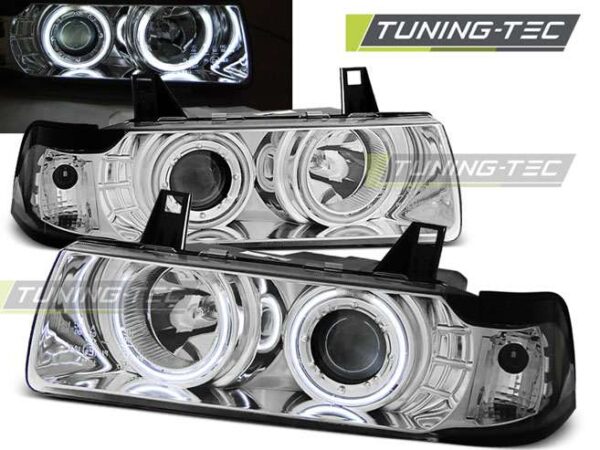 Φανάρια ANGEL EYES CCFL χρωμίου για BMW E36 12.90-08.99 S/C/T BMW 3 (E36) [1991-1998]