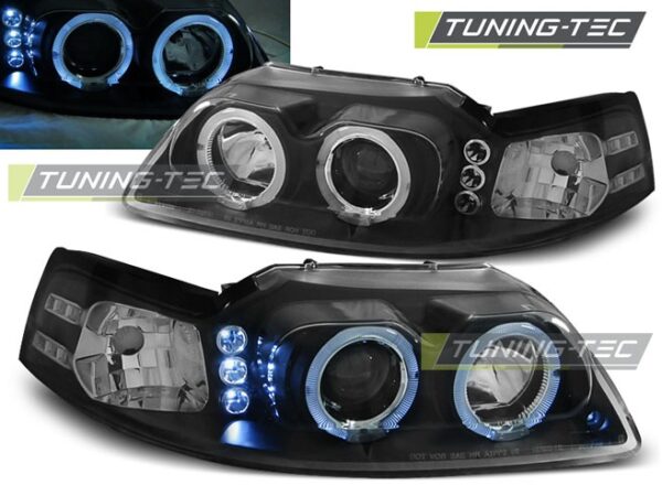 FORD MUSTANG 98-04 ANGEL EYES Μαύρο Ford Mustang Mk5 [2005-2014]