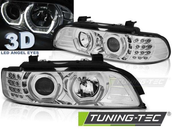 Φανάρια ANGEL EYES 3D χρωμίου για BMW E39 09.95-06.03 BMW 5 (E39) [1996-2003]