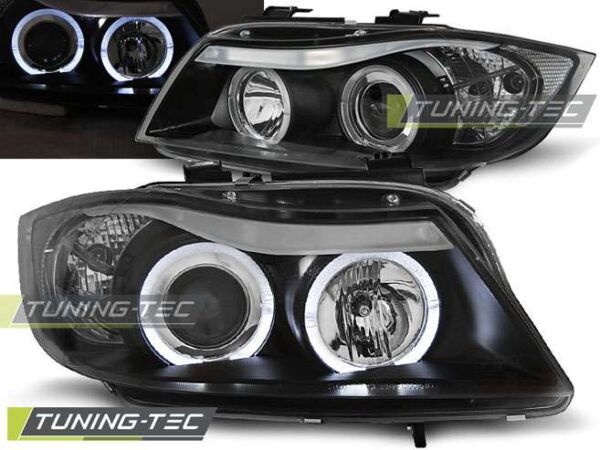 Φανάρια ANGEL EYES Μαύρο για BMW E90/E91 03.05-08.08 BMW 3 (E90/E91/E92/E93) [2005-2013]