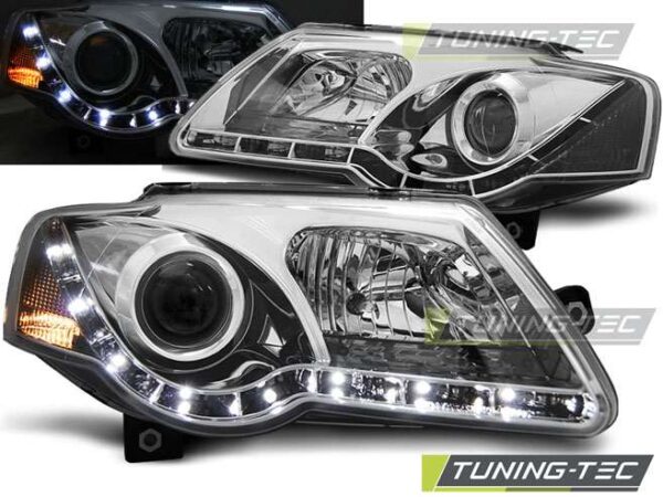 Φανάρια DAYLIGHT χρωμίου για VW PASSAT B6 3C 03.05-10 Volkswagen Passat (B6&B7) [2005-2015]