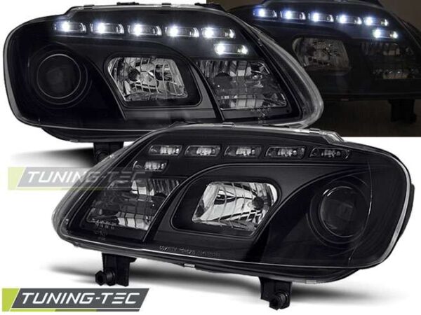 Φανάρια DAYLIGHT Μαύρο για VW TOURAN 02.03-10.06 / CADDY Volkswagen Touran (1T) [2003-2015]