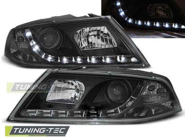 Φανάρια DAYLIGHT Μαύρο για SKODA OCTAVIA 2 03.04- 08 Skoda Octavia Mk2 [2004-2013]