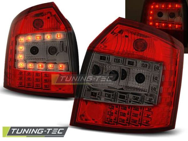 Πίσω φανάρια  led Κόκκινο SMOKE για AUDI A4 10.00-10.04 AVANT Audi A4 (B6) [2001-2004]