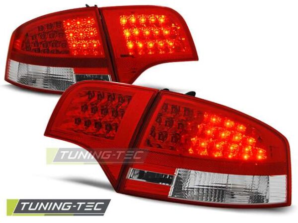 Πίσω φανάρια  led Κόκκινο Λευκό για AUDI A4 B7 11.04-11.07 SEDAN Audi A4 (B7) [2004-2008]