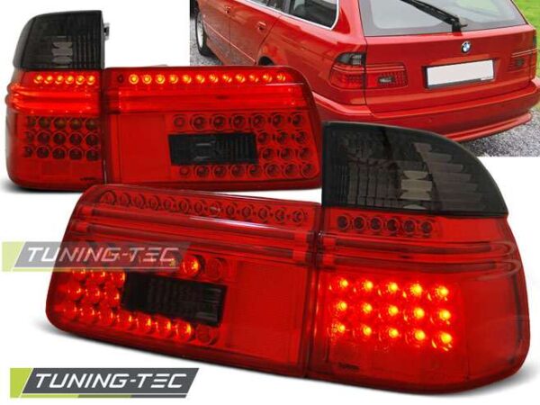 Πίσω φανάρια  led Κόκκινο SMOKE για BMW E39 97-08.00 TOURING BMW 5 (E39) [1996-2003]