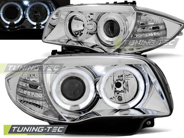 Φανάρια ANGEL EYES χρωμίου για BMW 1 E87/E81/82/88 04-11 BMW 1 (E81/E82/E87/E88) [2004-2013]