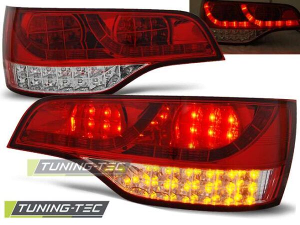 Πίσω φανάρια  led Κόκκινο Λευκό για AUDI Q7 06-09 Audi Q7 (4L) [2005-2015]