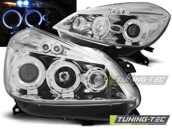 RENAULT CLIO 3 05-09 χρωμίου ANGEL EYES Renault Clio Mk3 [2005-2012]