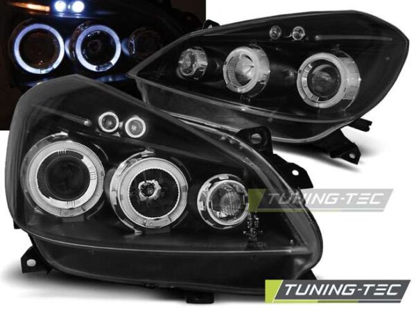 RENAULT CLIO 3 05-09 Μαύρο ANGEL EYES Renault Clio Mk3 [2005-2012]