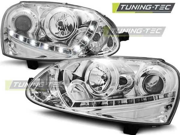 Φανάρια DAYLIGHT χρωμίου για VW GOLF 5 03-08 Volkswagen Golf Mk5 [2003-2008]