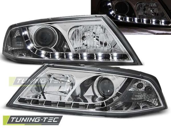 XENON Φανάρια DAYLIGHT χρωμίου για SKODA OCTAVIA 2 03.04-08 Skoda Octavia Mk2 [2004-2013]