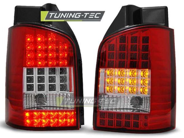 Πίσω φανάρια  led Κόκκινο Λευκό για VW T5 04.03-09 Volkswagen Transporter T5 [2003-2015]
