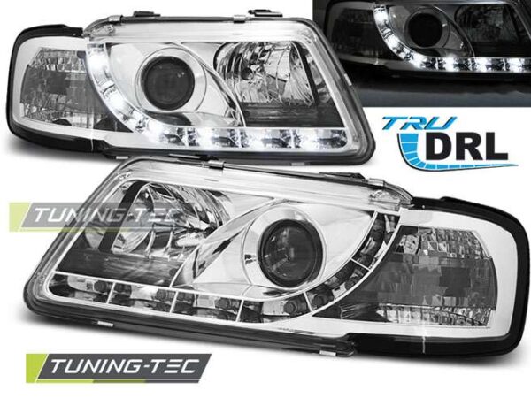 Φανάρια TRUE DRL χρωμίου για AUDI A3 8L 08.96-08.00 Audi A3 (8L) [1996-2003]