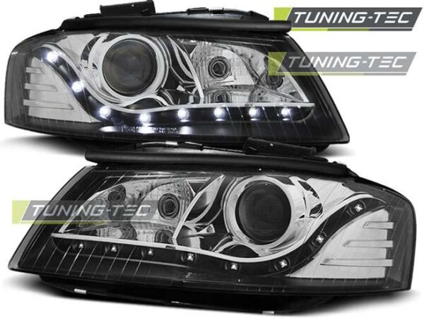 Φανάρια DAYLIGHT Μαύρο για AUDI A3 8P 05.03-03.08 Audi A3 (8P) [2003-2012]