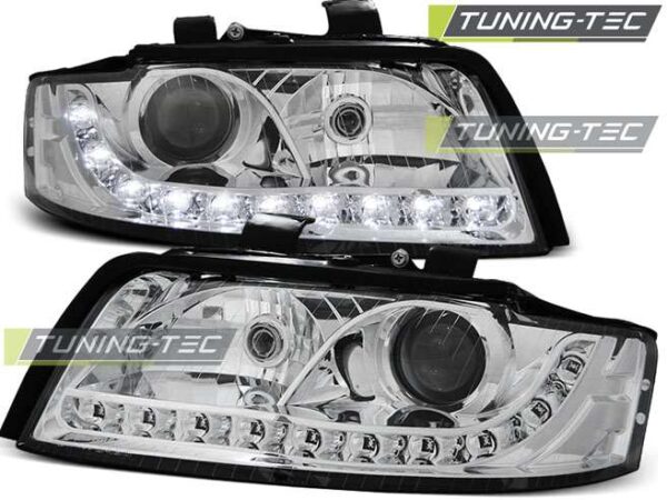 Φανάρια DAYLIGHT χρωμίου για AUDI A4 10.00-10.04 Audi A4 (B6) [2001-2004]