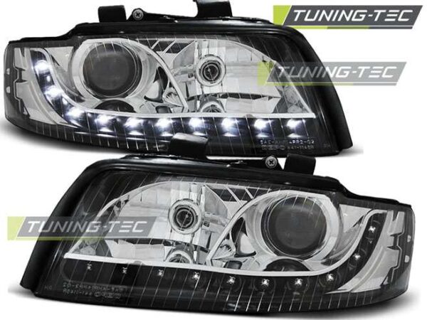 Φανάρια DAYLIGHT Μαύρο για AUDI A4 10.00-10.04 Audi A4 (B6) [2001-2004]