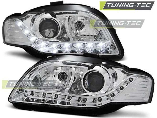 Φανάρια DAYLIGHT χρωμίου για AUDI A4 B7 11.04-03.08 Audi A4 (B7) [2004-2008]
