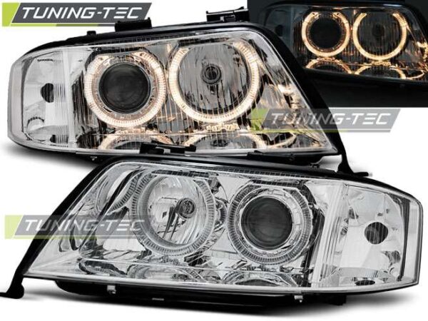 Φανάρια ANGEL EYES χρωμίου για AUDI A6 05.97-09.99 Audi A6 1997–2004