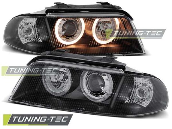 Φανάρια ANGEL EYES Μαύρο για AUDI A4 01.99-09.00 Audi A4 (B5) [1995-2001]