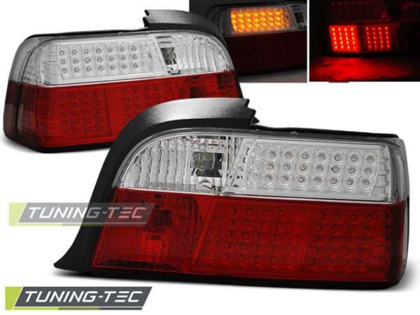 Πίσω φανάρια  led Κόκκινο Λευκό για BMW E36 12.90-08.99 COUPE BMW 3 (E36) [1991-1998]