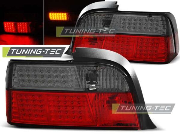 Πίσω φανάρια  led Κόκκινο SMOKE για BMW E36 12.90-08.99 COUPE BMW 3 (E36) [1991-1998]