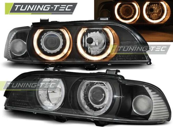 XENON Φανάρια ANGEL EYES Μαύρο για BMW E39 09.95-06.03 BMW 5 (E39) [1996-2003]