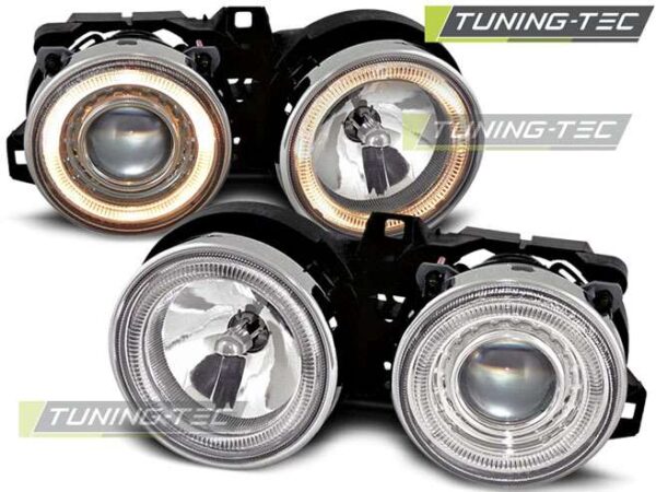 Φανάρια ANGEL EYES χρωμίου για BMW E30 11.82-06.94 BMW 3 (E30) [1982-1990]