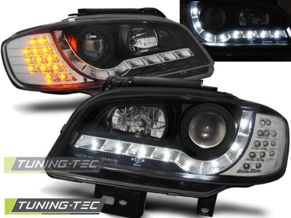 Φανάρια DAYLIGHT Μαύρο για SEAT IBIZA/CORDOBA 09.99-03.02 Seat Ibiza (6J) [2008-2017]