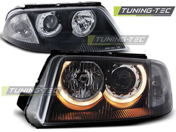 Φανάρια ANGEL EYES Μαύρο για VW PASSAT 3BG B5 FL 09.00-03.05 Volkswagen Passat (B5&B5.5) [1996-2005]