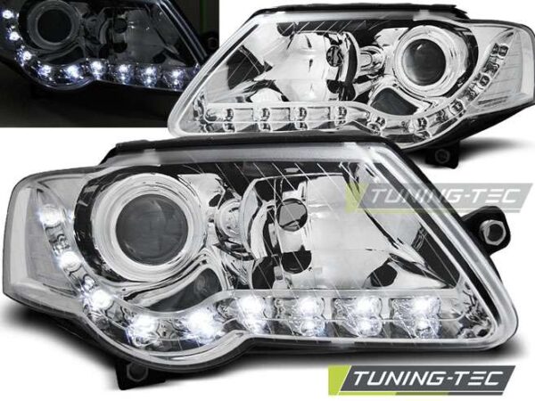 Φανάρια DAYLIGHT χρωμίου για VW PASSAT B6 3C 03.05-10 Volkswagen Passat (B6&B7) [2005-2015]