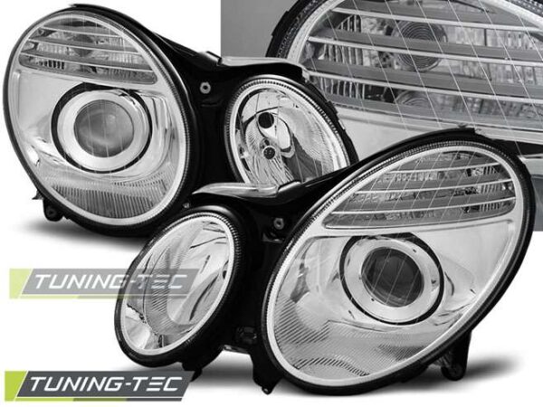 Φανάρια χρωμίου για MERCEDES W211 E-KLASA 03.02-04.06 Mercedes E Class (W211) [2002-2009]