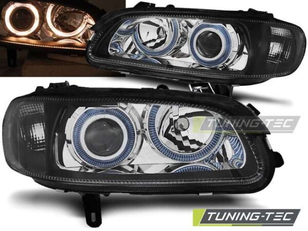 OPEL OMEGA B 04.94-08.99 ANGEL EYES Μαύρο Opel Omega B [1994-1999]
