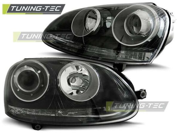 Φανάρια SPORT Μαύρο για VW GOLF 5 10.03-09 Volkswagen Golf Mk5 [2003-2008]