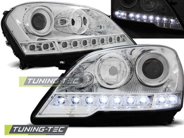 Φανάρια DAYLIGHT χρωμίου για MERCEDES W164 ML M-KLASA 08- Mercedes ML (W164) [2005-2011]