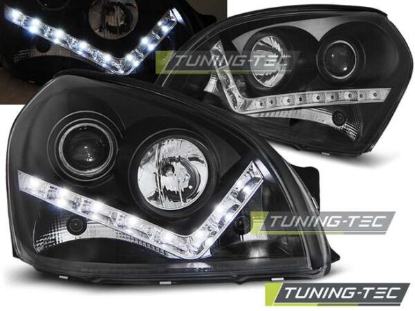 HYUNDAI TUCSON 07.04-10 DAYLIGHT Μαύρο Hyundai Tucson [2004-2010]