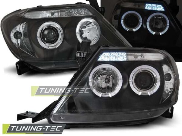 TOYOTA HILUX 05-11 ANGEL EYES Μαύρο Toyota Hilux [2005-2011]