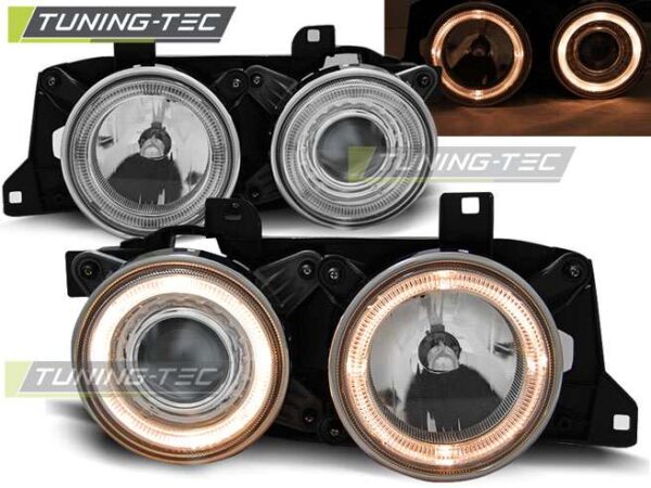 Φανάρια ANGEL EYES χρωμίου για BMW E32/E34 BMW 7 (E32) [1986-1994]