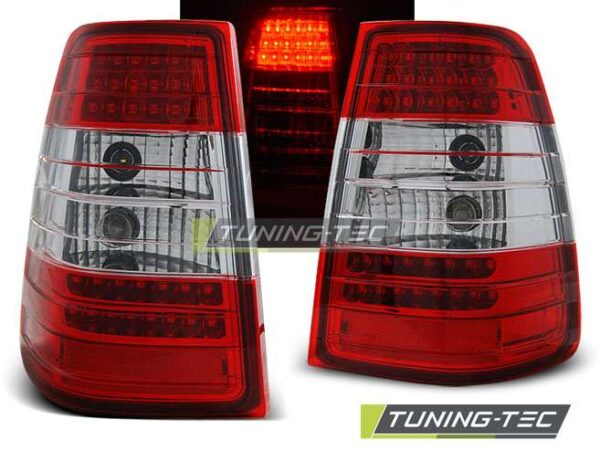 Πίσω φανάρια  led Κόκκινο Λευκό για MERCEDES W124 E-KLASA KOMBI 09.85-95 Mercedes E Class (W124) [1984-1995]