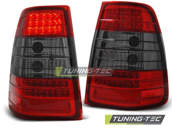 Πίσω φανάρια  led Κόκκινο SMOKE για MERCEDES W124 E-KLASA KOMBI 09.85-95 Mercedes E Class (W124) [1984-1995]