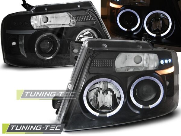 FORD F150 MK 11 04-08 ANGEL EYES Μαύρο Ford F150 MK11 [2004-2008]